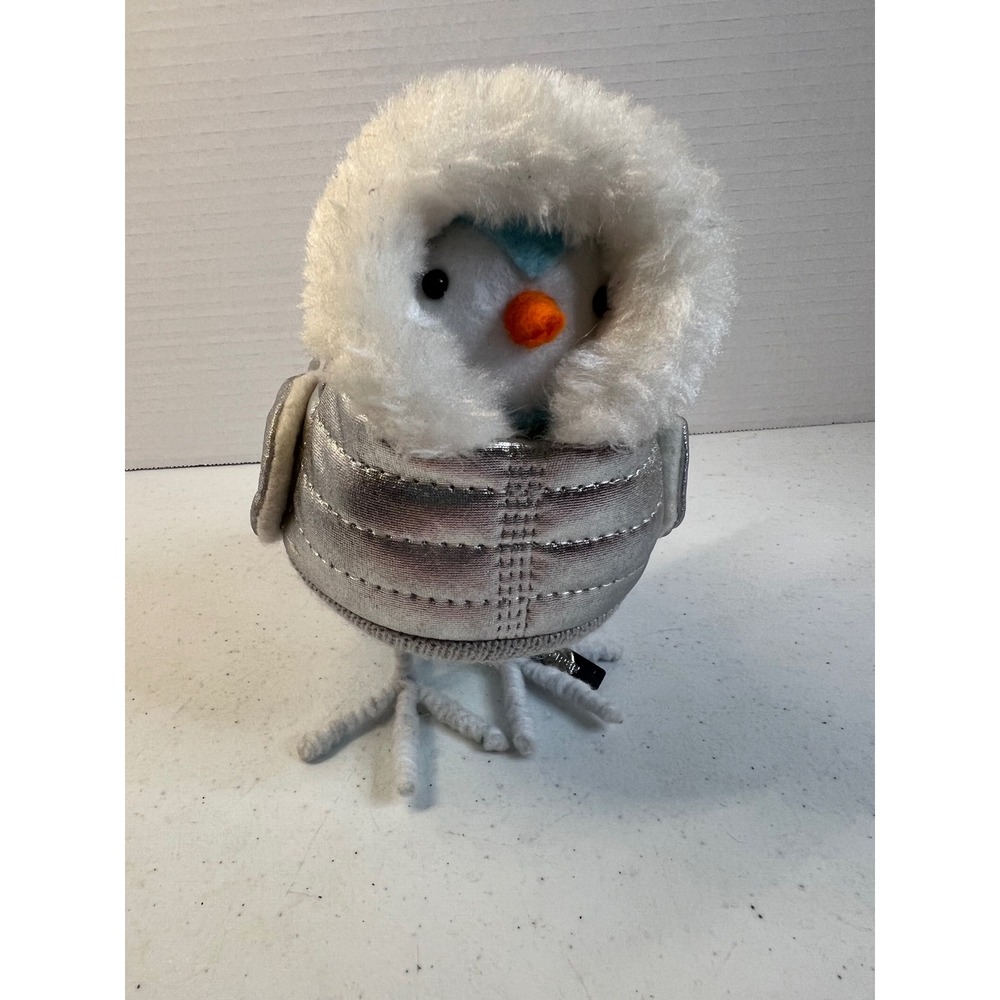 Target Wondershop Piper Bird 2017 Winter Snowboarder Silver Puffer Jacket Decor